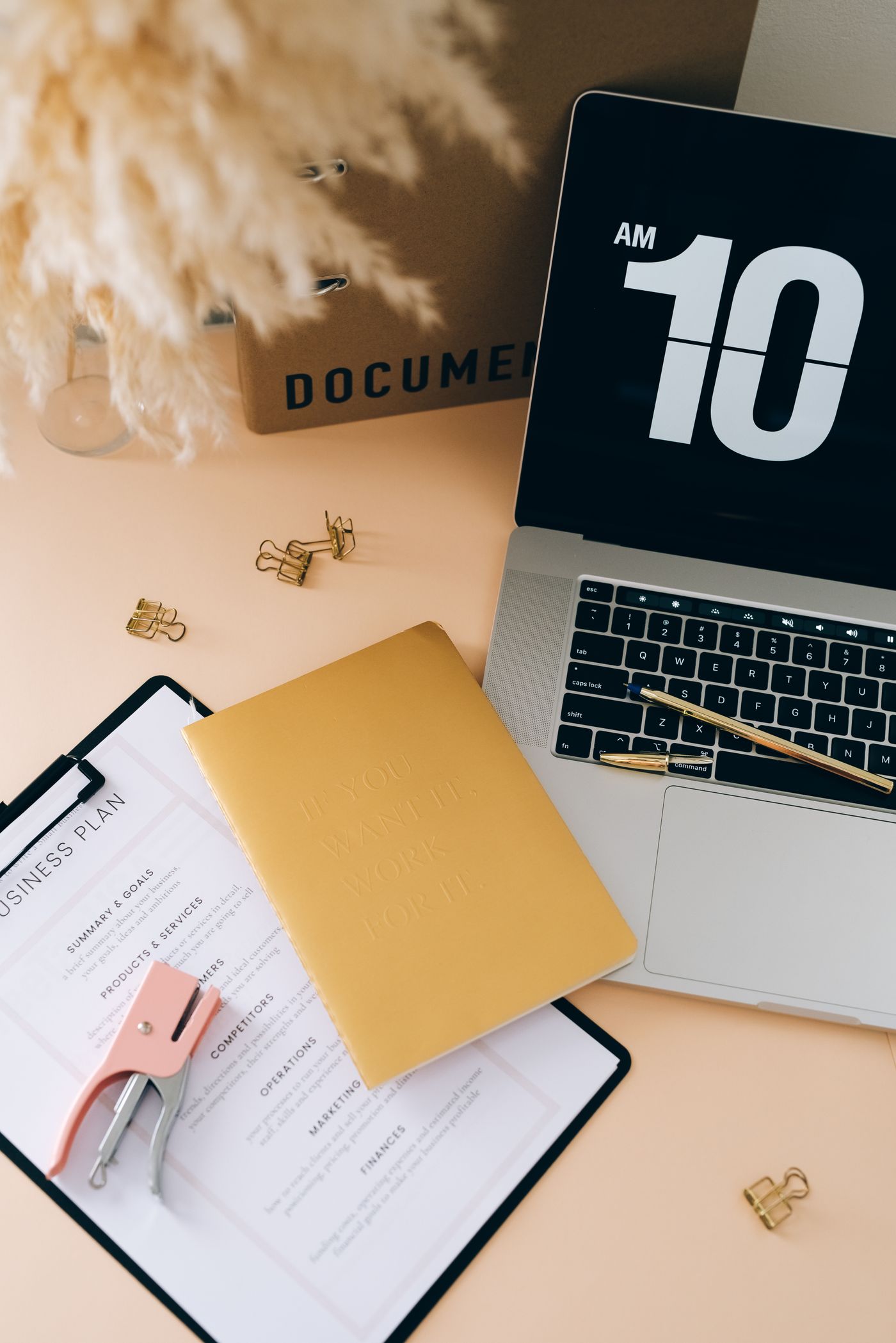 Business planning documents and working materials